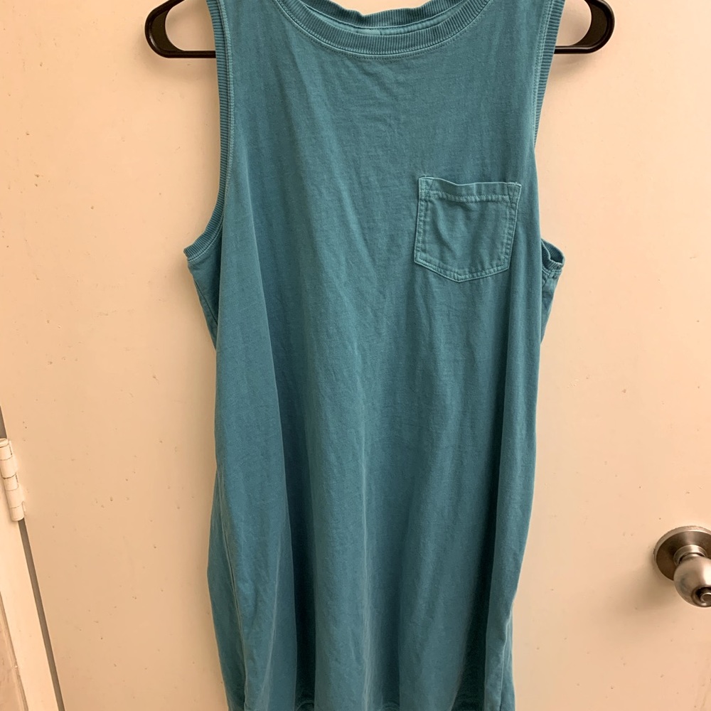 Old Navy casual sleeveless teal dress. Size large